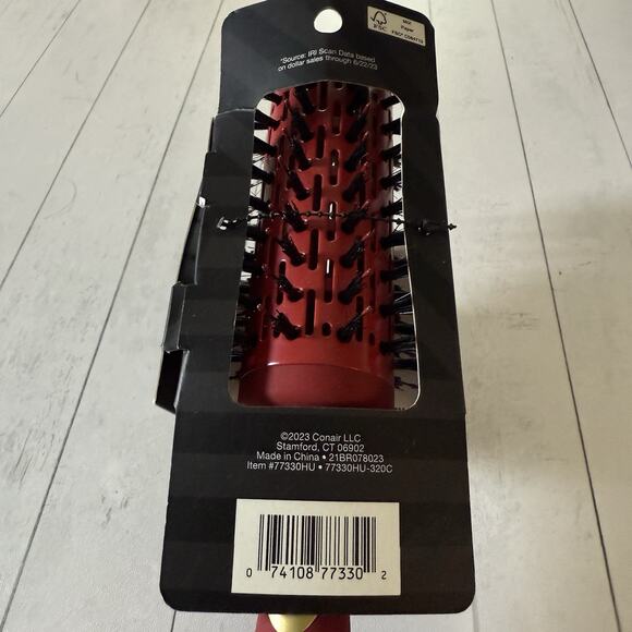 Conair Velvet Touch Vented Round Hair Brush Red or Blue Smooth & Shine Blow Dry - Picture 5 of 14
